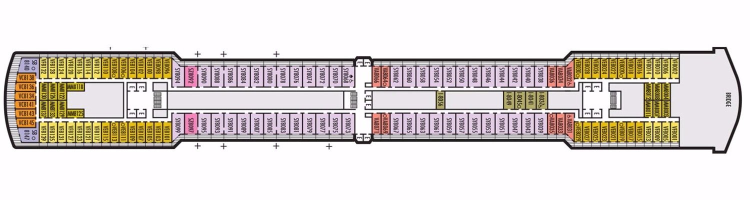 ms Westerdam deck 8 Navigation