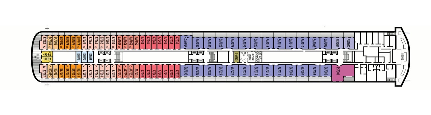 ms Zaandam deck 7 Navigation