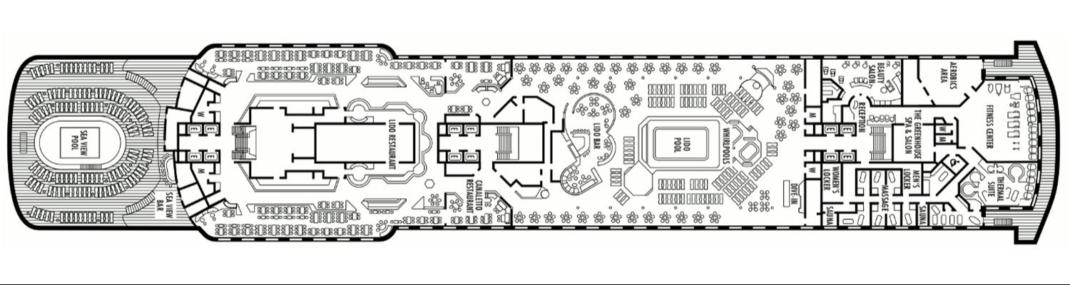 ms Zaandam deck 8 Lido