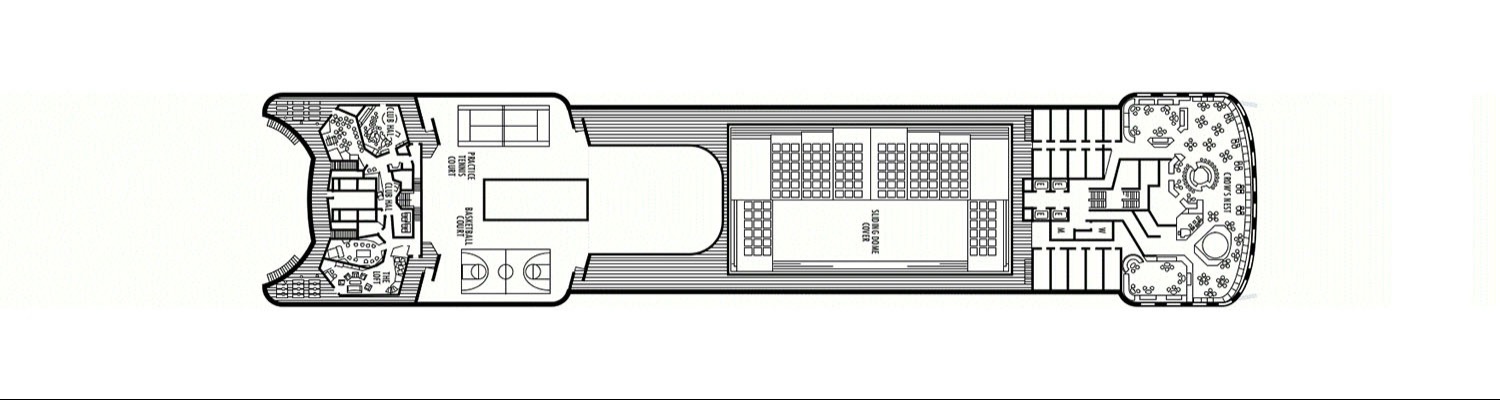ms Zaandam deck 9 Sports