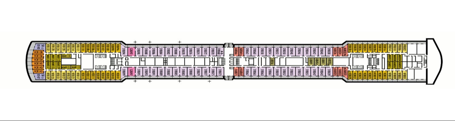 ms Zuiderdam deck 8 Navigation