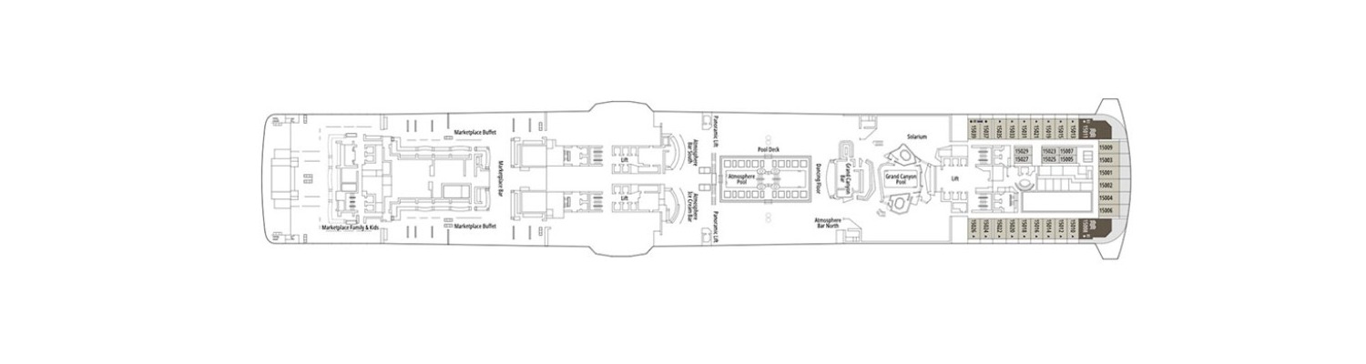 Cruise MSC Bellissima deck 15 Tour Eiffel