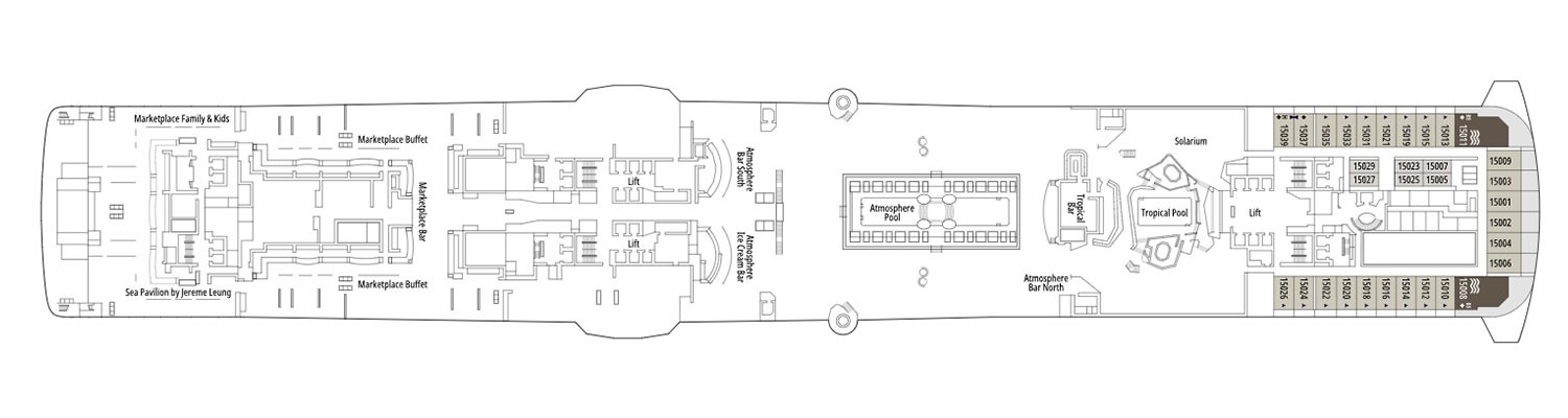 Cruise MSC Virtuosa deck 15 Morricone