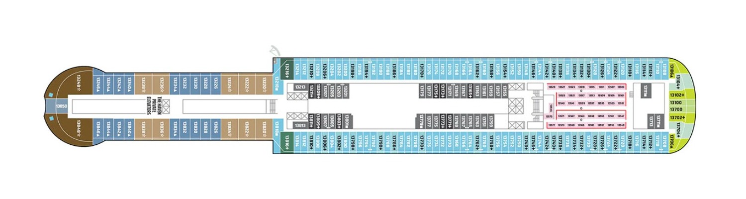 Cruise NCL Norwegiana Aqua deck 13