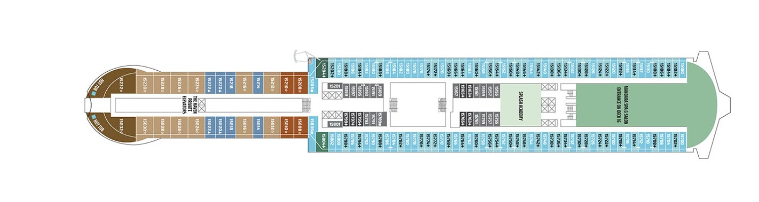 Cruise NCL Norwegiana Aqua deck 15