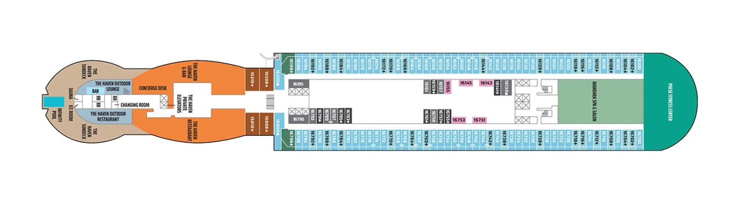 Cruise NCL Norwegiana Aqua deck 16