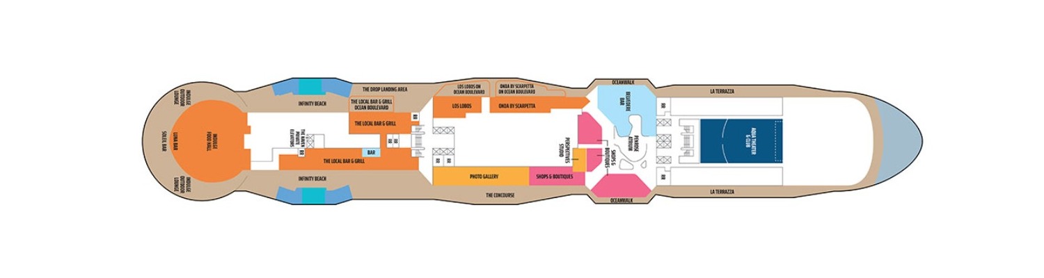 Cruise NCL Norwegiana Aqua deck 8
