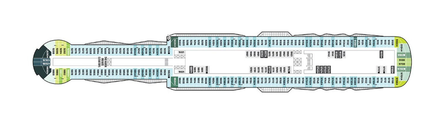 Cruise NCL Norwegiana Luna deck 9
