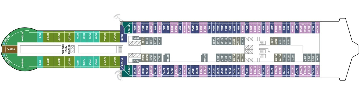 Cruise NCL Norwegian Viva deck 14