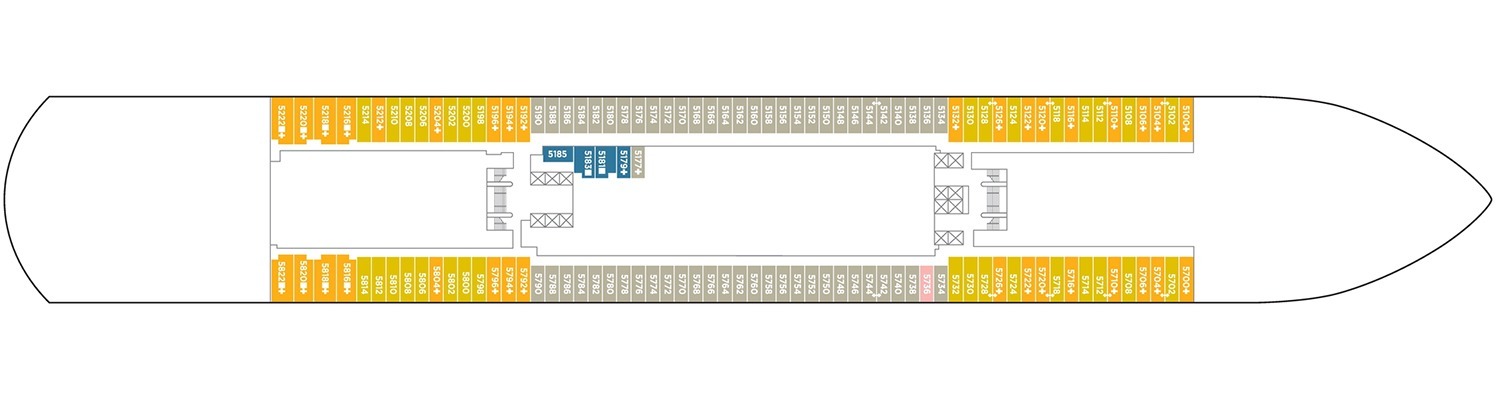 Cruise NCL Norwegian Viva deck 5
