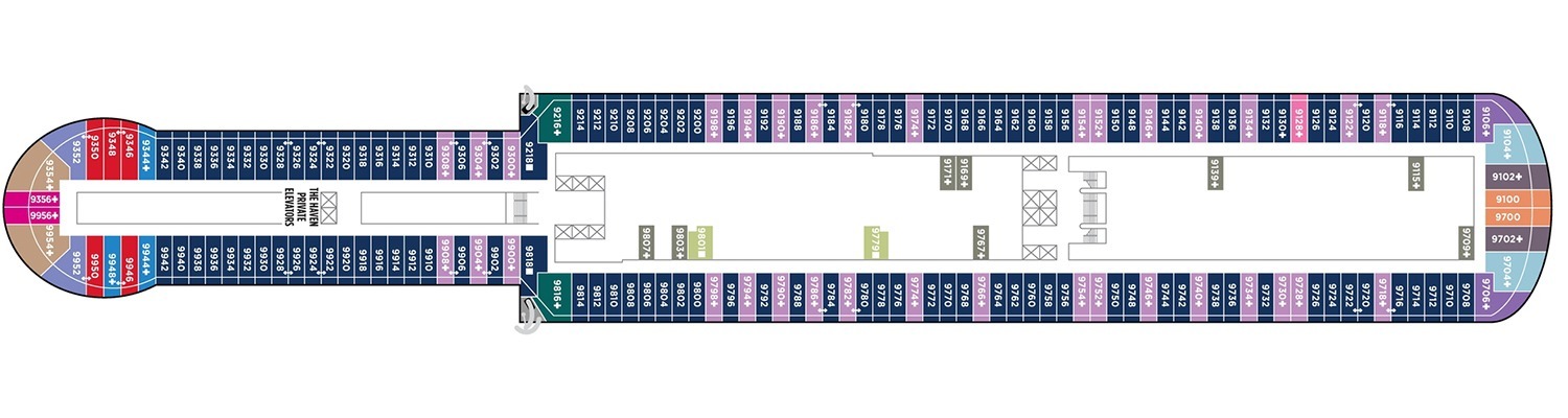 Cruise NCL Norwegian Viva deck 9