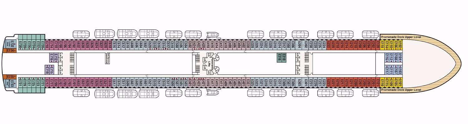Caribbean Princess deck 8 Emerald