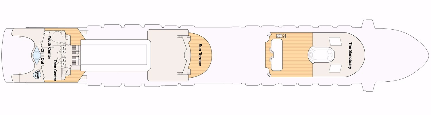 Crown Princess deck 17 Sports