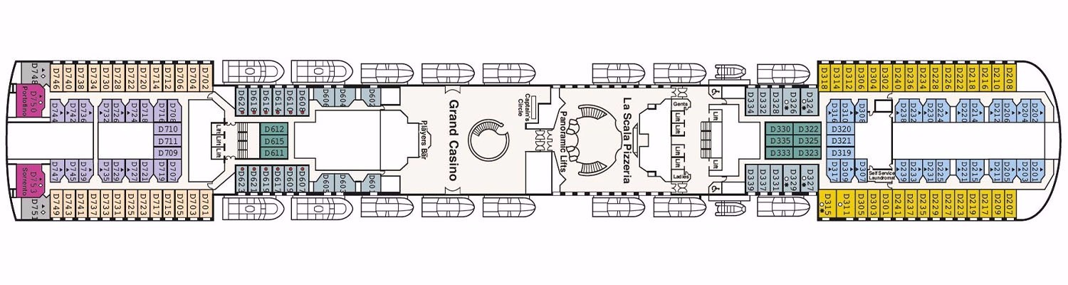 Dawn Princess deck 8 Dolphin