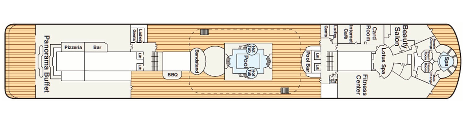 Pacific Princess deck 9 Nine
