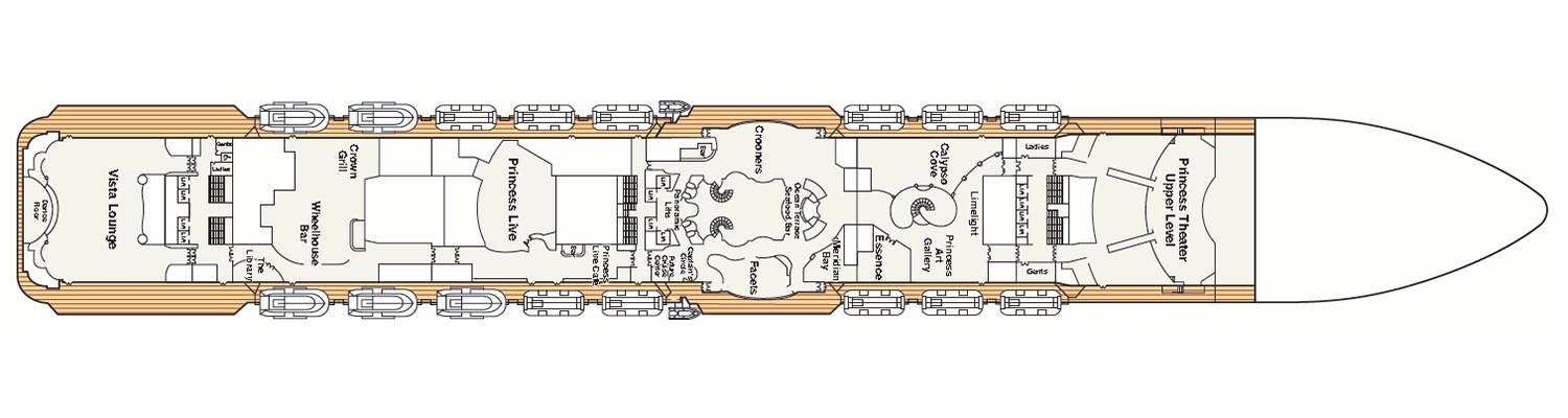Royal Princess deck 7 Promenade