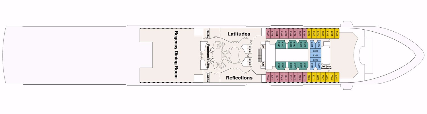 Sea Princess deck 6 Emerald