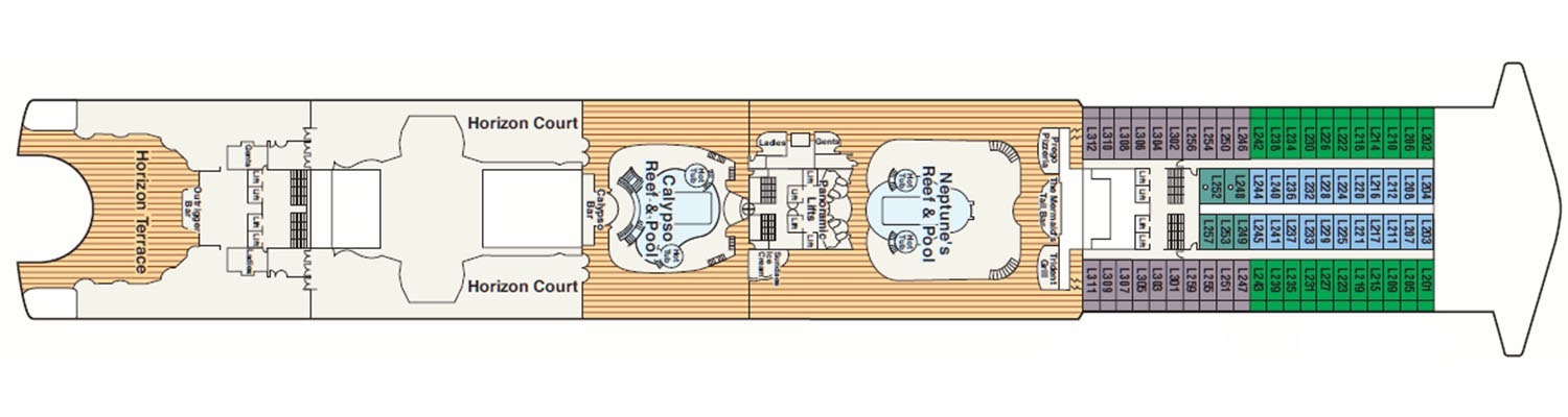 Star Princess deck 14 Lido