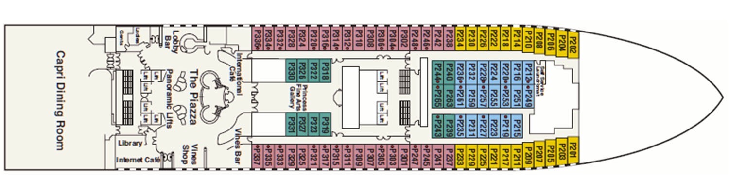 Star Princess deck 5 Plaza