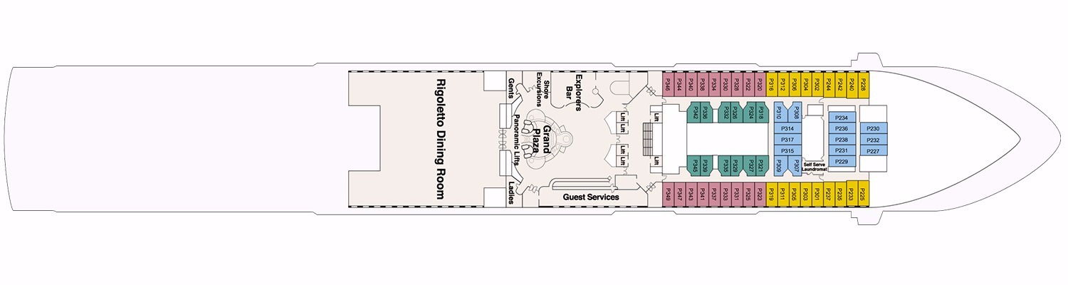 Sun Princess deck 5 Plaza