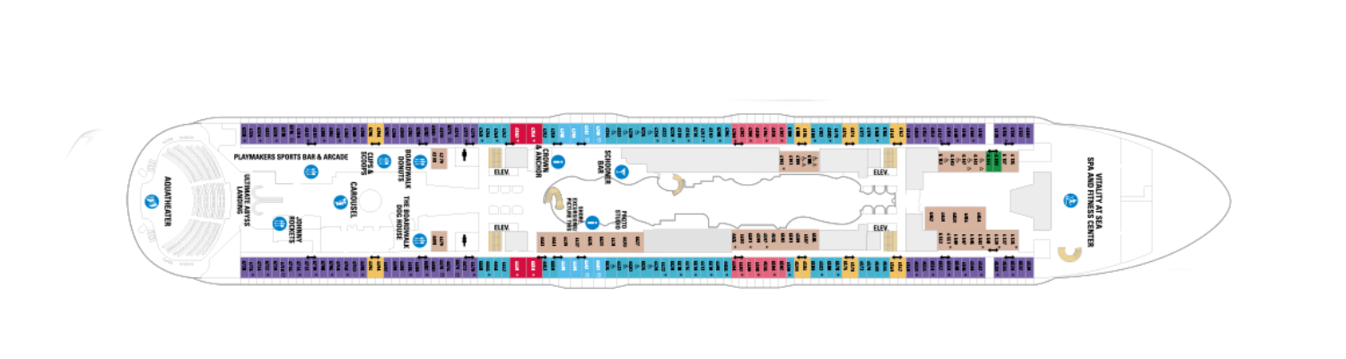 Allure of the Seas deck 6