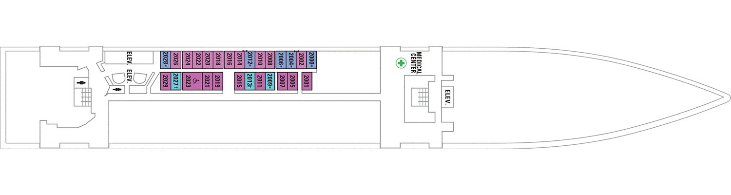 Radiance of the Seas deck 2