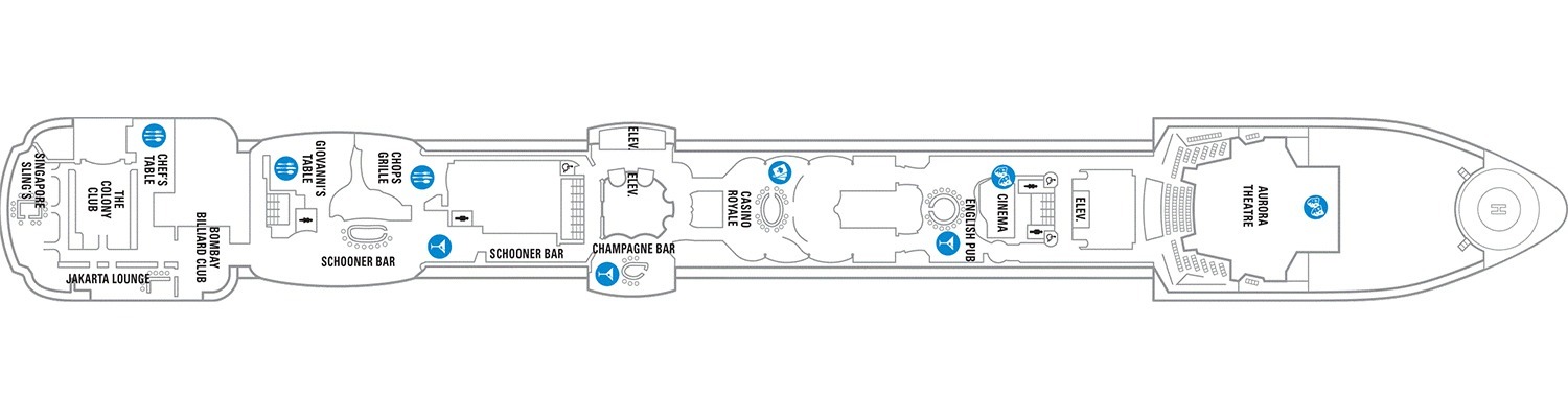 Radiance of the Seas deck 6 