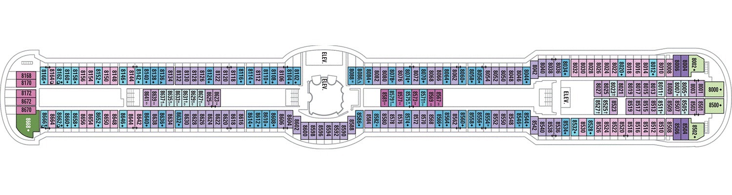 Radiance of the Seas deck 8