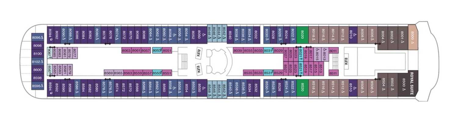 Rhapsody of the Seas deck 8 