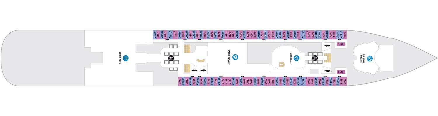 Spectrum of the Seas deck 3