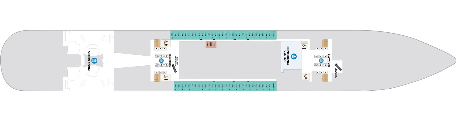 Utopia of the Seas deck 3