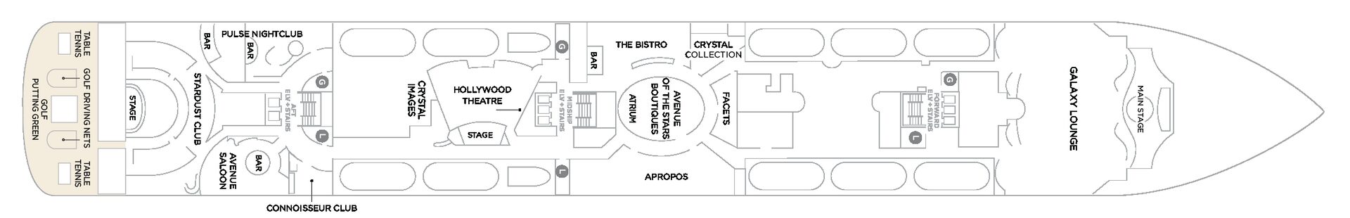 Crystal Cruises Crystal Serenity Pont 6