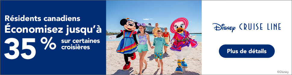 Résidents Canadiens - Économisez jusqu'à 35% sur certaines croisières Disney Cruise Line Résidents Canadiens - Économisez jusqu'à 35% sur certaines croisières Disney Cruise Line