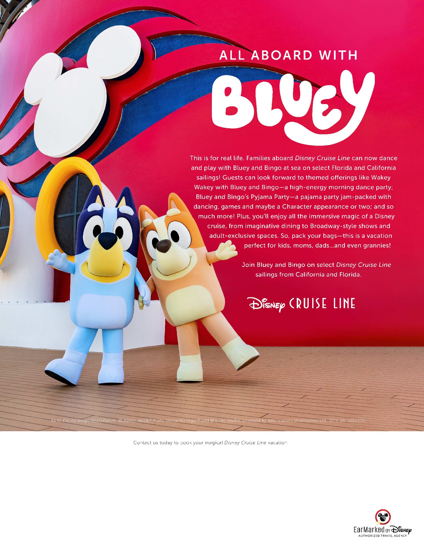 Disney Cruise Line All Aboard with Bluey Creators of Magic Synergia Travel Disney Cruise Line All Aboard with Bluey Creators of Magic Synergia Travel