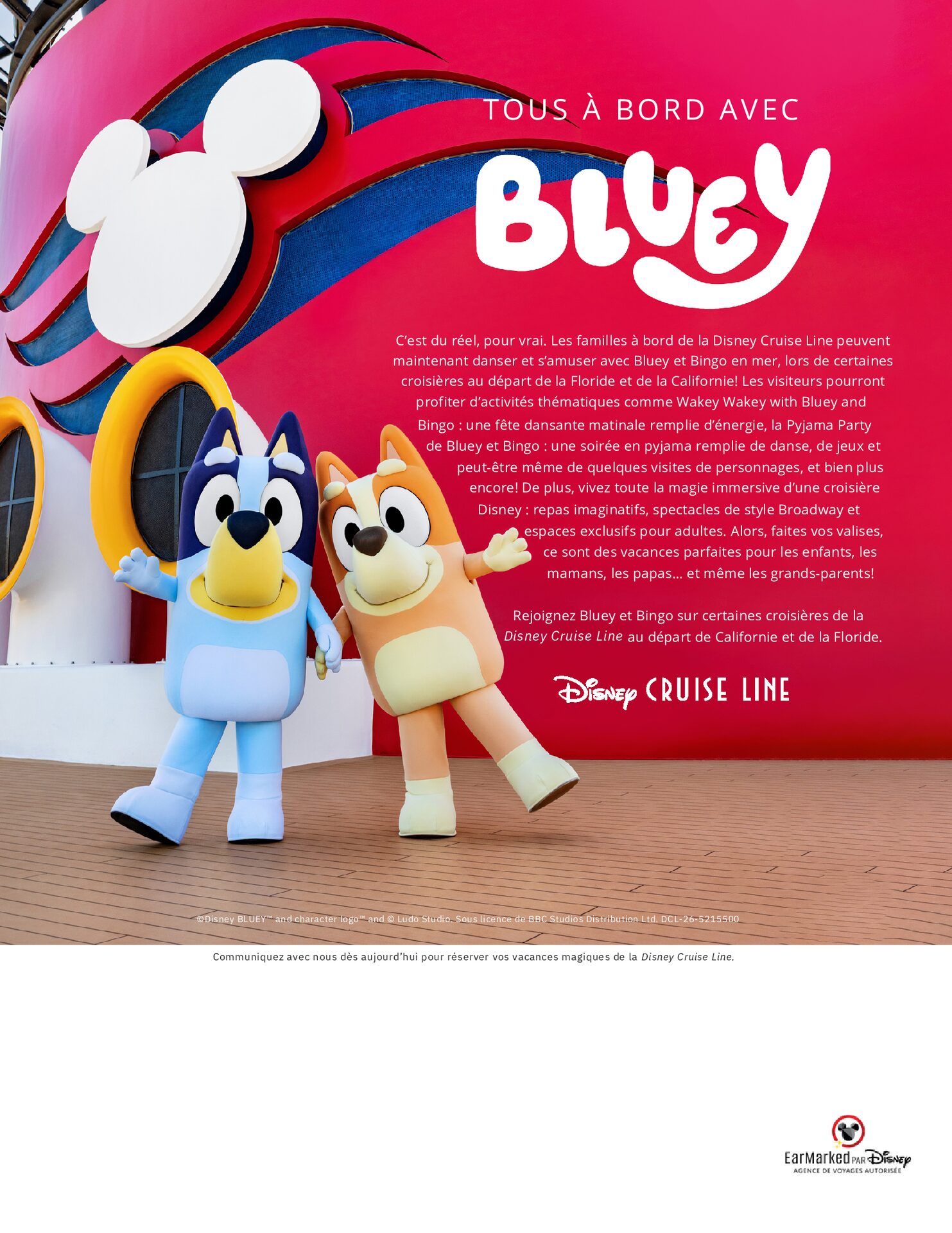 Disney Cruise Line Tous à bord avec Bluey Créateurs de Magie Voyages Synergia Disney Cruise Line Tous à bord avec Bluey Créateurs de Magie Voyages Synergia