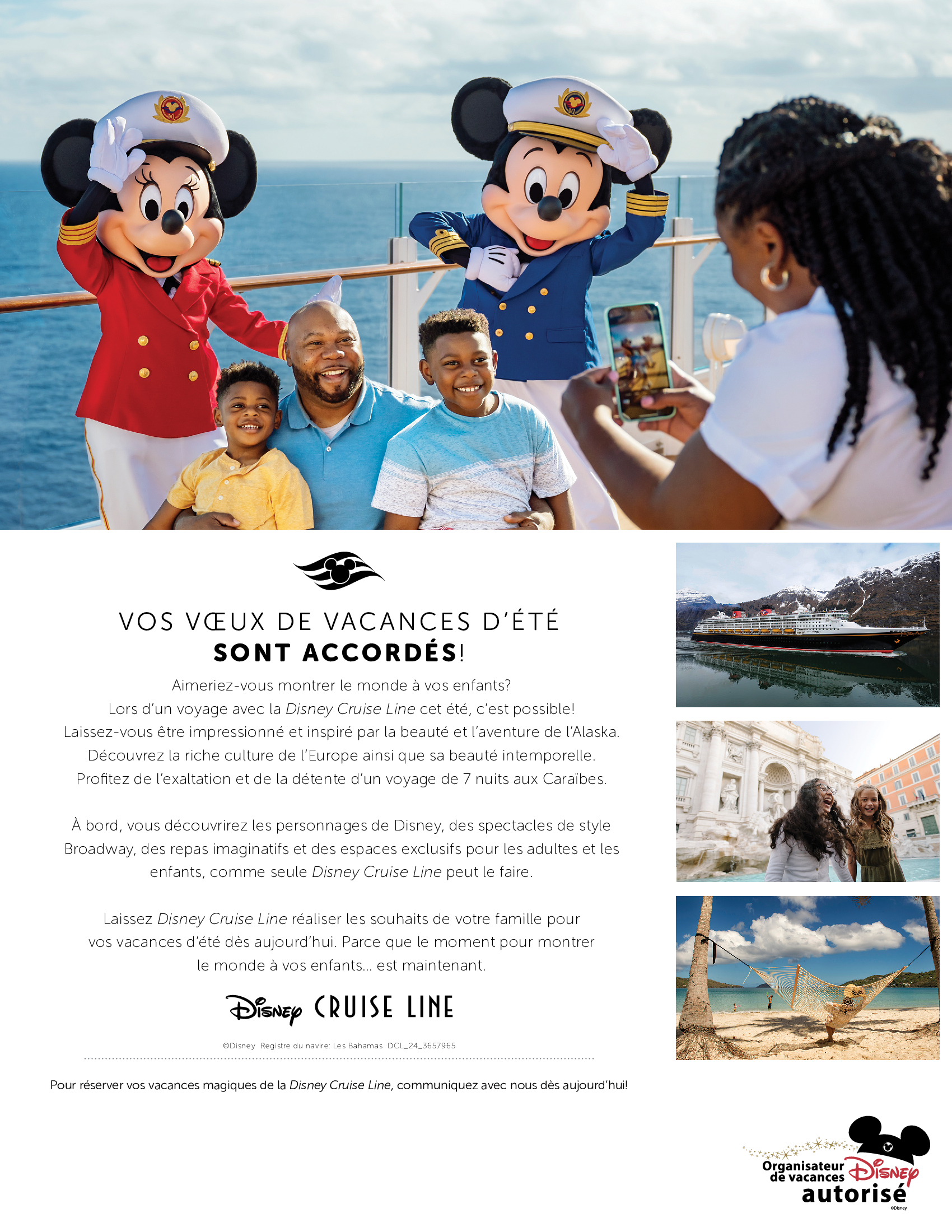 Disney Cruise Line - Vos vœux de vacances d'été sont accordés!