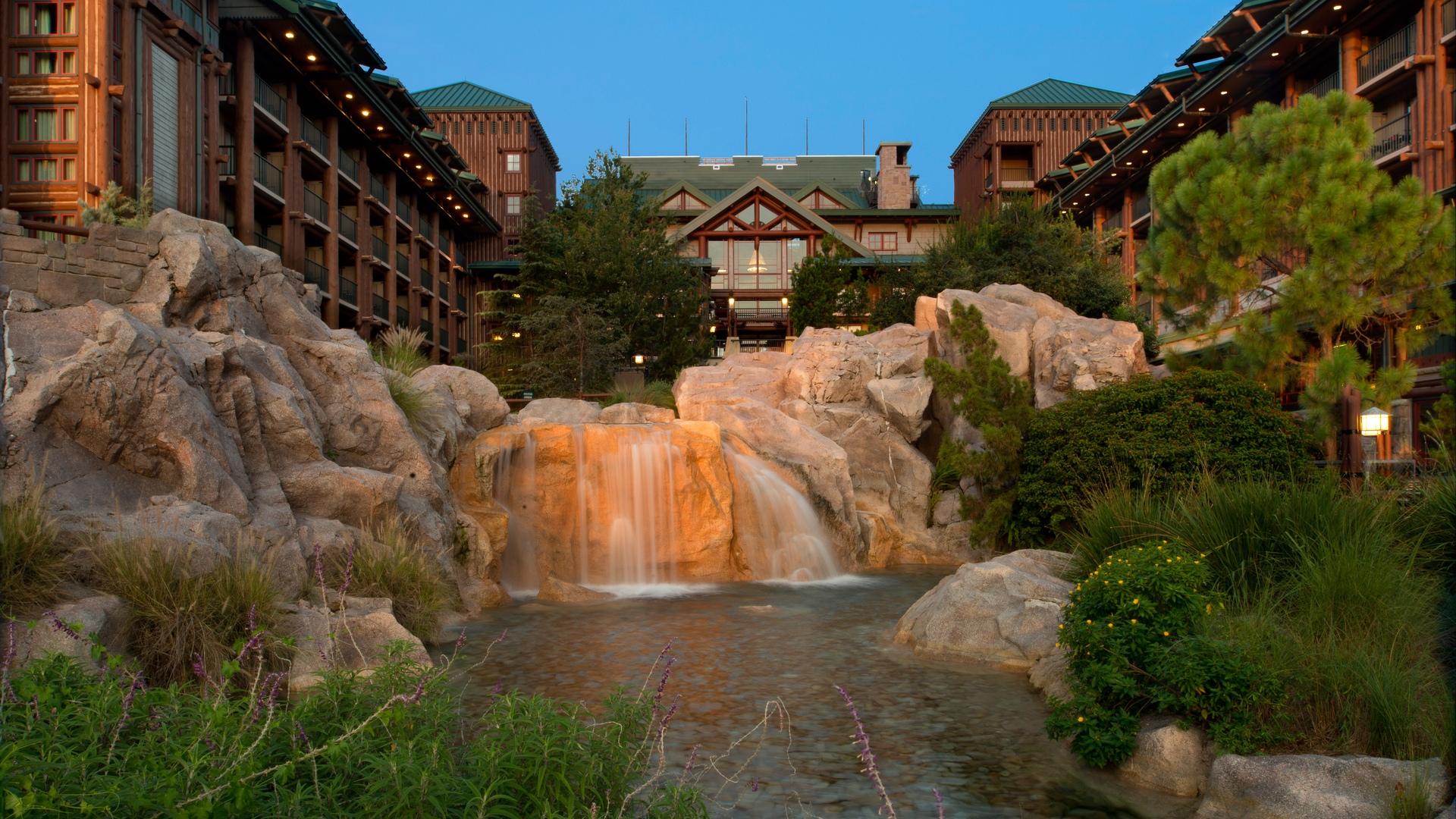 Waterfall at Disney