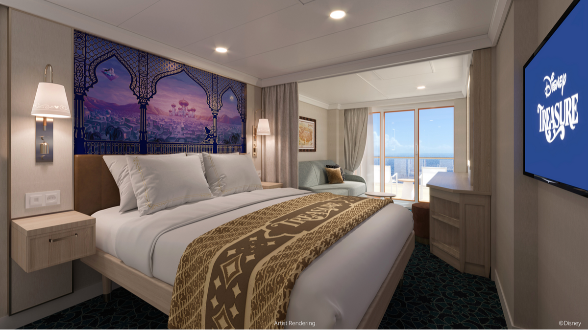 Disney Cruise Line Disney Treasure Veranda Stateroom