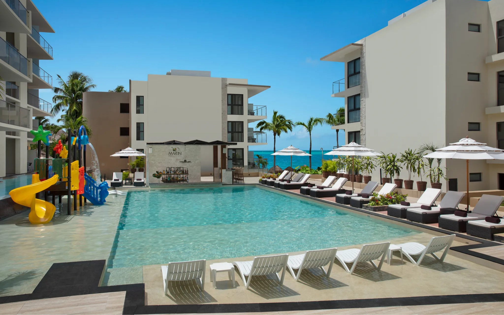 Piscine au Dreams Cozumel Cape Resort