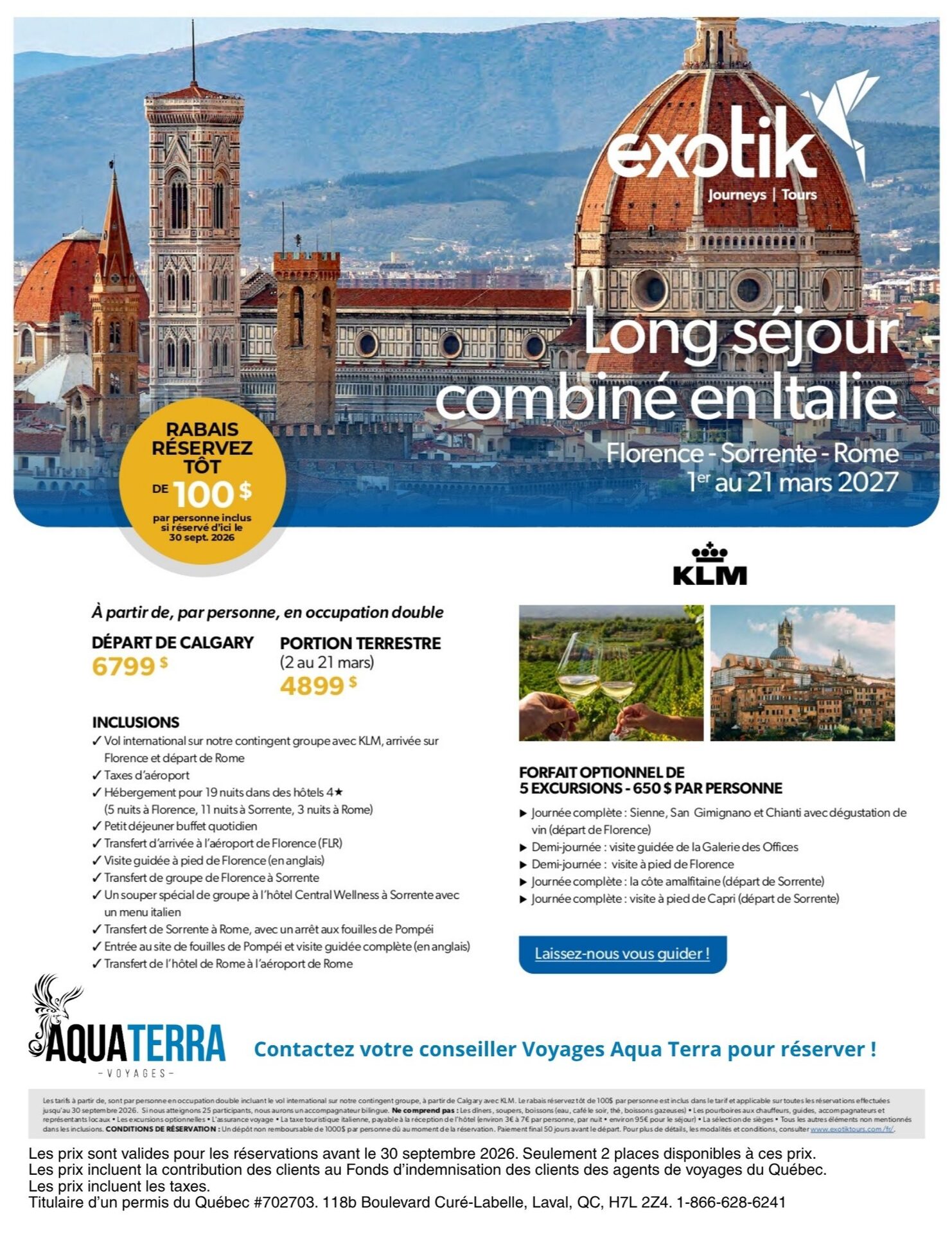 longs séjours en Italie avec Voyages Aquaterra