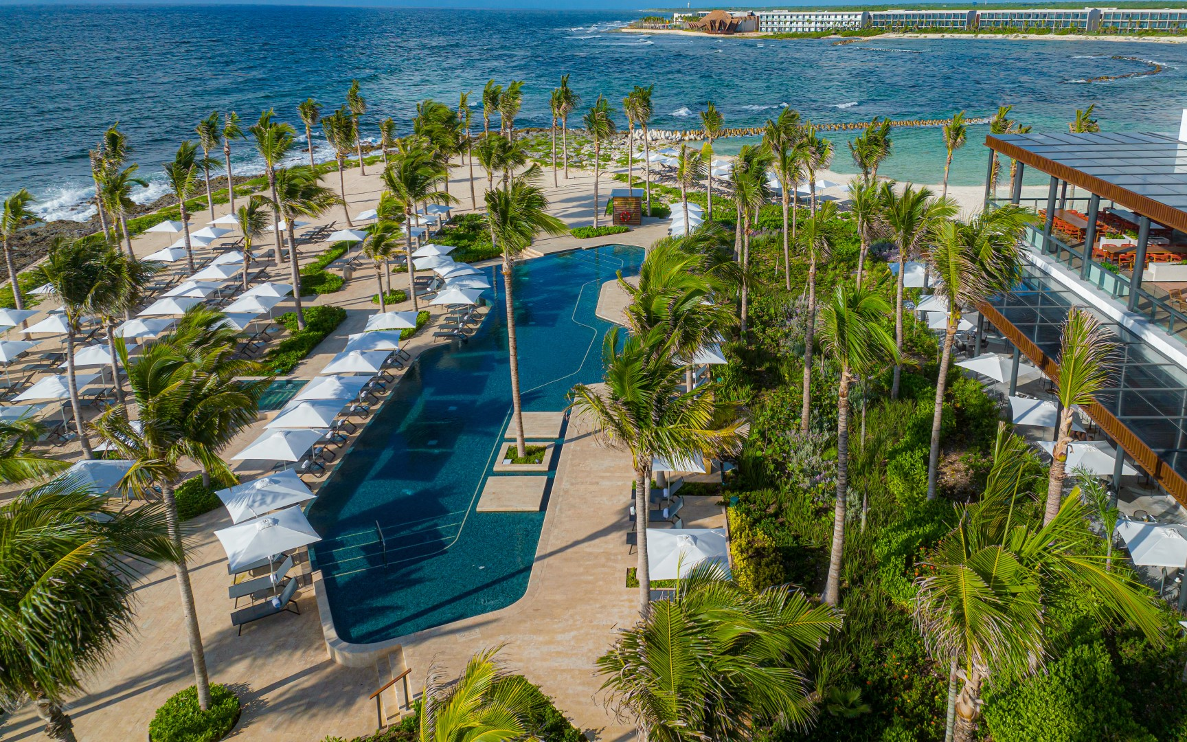 Piscine au Hilton Tulum All Inclusive Resort