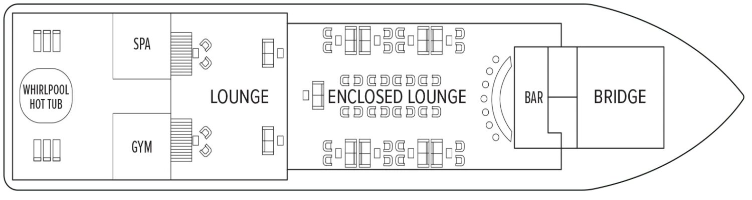 Lindblad Expeditions Delfin III Observation Deck