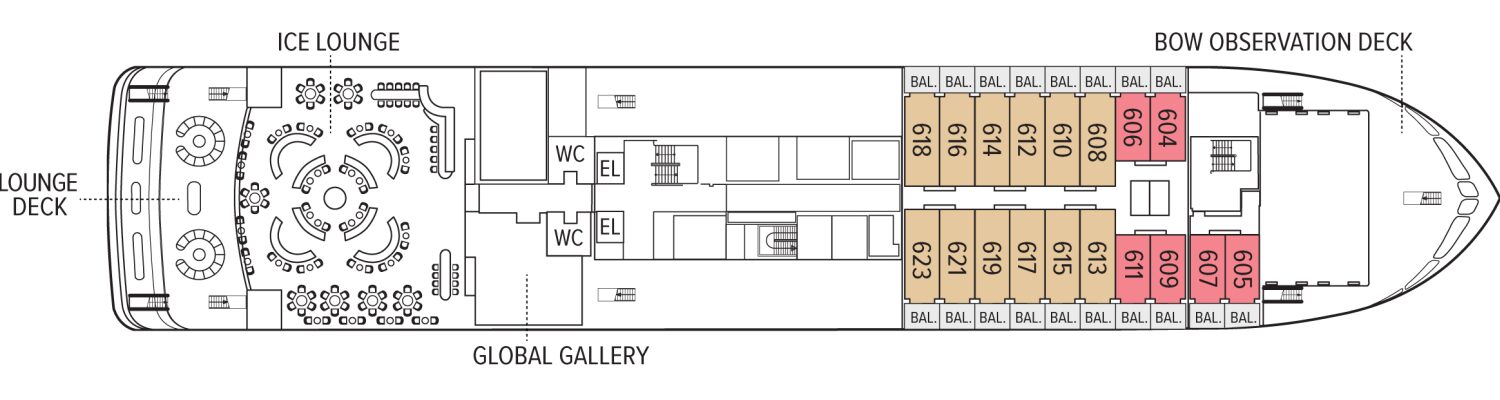 Lindblad Expeditions National Geographic Resolution Lounge Deck