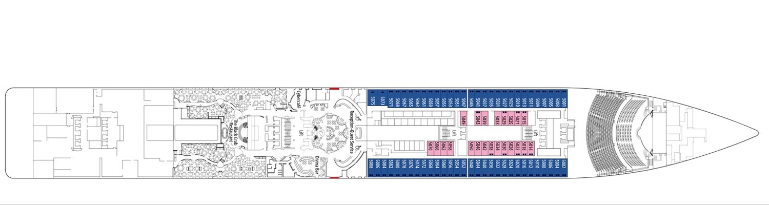 MSC Divina deck 5 Saturno 