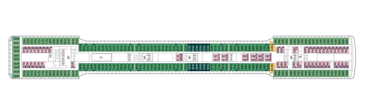 MSC Magnifica deck 10 Riccione 
