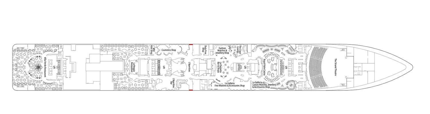 MSC Splendida deck 6 Modigliani
