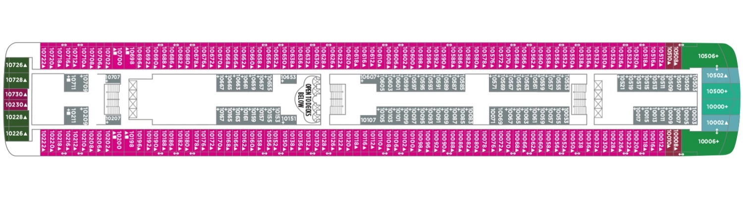 Norwegian Dawn Deck 10