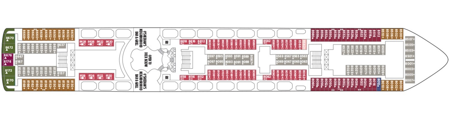 Norwegian Dawn Pont 8