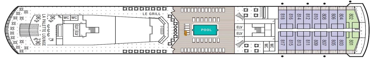 Le Grill, Pool and La Palette Lounge