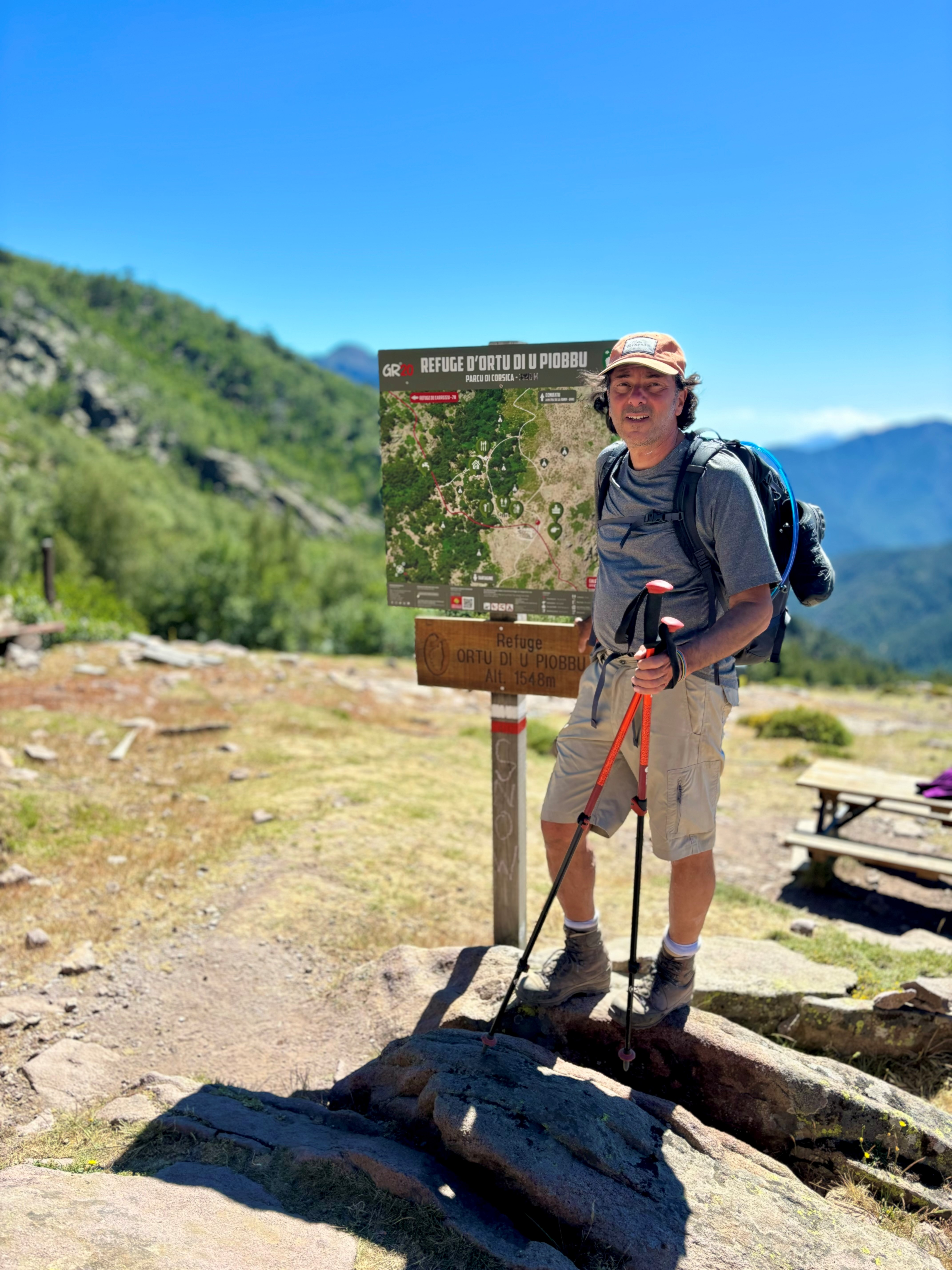 Arrivé au difficile refuge d'Ortu Di U Piobbu